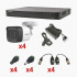 Hikvision Kit de Vigilancia TurboHD 1080p KH1080P4BW de 4 Cámaras CCTV Bullet y 4 Canales, con Grabadora DVR  2