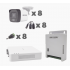 Hikvision Kit de Vigilancia KH1080P8BFH de 8 Cámaras CCTV Bala y 8 Canales, con Grabadora  2