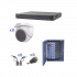 Hikvision Kit de Vigilancia KH1080P8DW de 8 Cámaras Domo y 8 Canales, con Grabadora DVR, Fuente de Poder, Transceptores y Conectores  1
