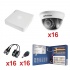 Hikvision Kit de Vigilancia KH720P16DW de 16 Cámaras CCTV Domo y 16 Canales, con Grabadora  2