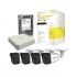 Hikvision Kit de Vigilancia KHL4B/1TB de 4 Cámaras IP y 4 Canales, con Grabadora NVR + Disco Duro de 1TB  1