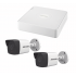 Hikvision Kit de Vigilancia DS-7104NI-Q1/4P(C) de 2 Cámaras IP Bala y 4 Canales, con Grabadora  1