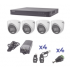 Hikvision Kit de Vigilancia IDS-7204HQHI-M1/S(C) de 4 Cámaras CCTV Domo y 4 Canales, con Grabadora  1
