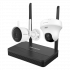 Hikvision Kit de Vigilancia NKS4223WBTH de 2 Cámaras IP Bullet/Torreta WiFi con Grabadora de 4 Canales