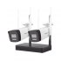 Hikvision Kit de Vigilancia NKS422W0H de 2 Cámaras IP Bullet WiFi con Grabadora de 4 Canales