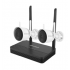 Hikvision Kit de Vigilancia NKS422WBH de 2 Cámaras IP Bullet WiFi con Grabadora de 4 Canales