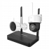 Hikvision Kit de Vigilancia NKS422WBPH de 2 Cámaras IP Bullet/PT WiFi con Grabadora de 4 Canales