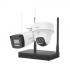 Hikvision Kit de Vigilancia NKS424W02H de 2 Cámaras IP Bullet/Torreta WiFi con Grabadora de 4 Canales