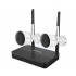 Hikvision Kit de Vigilancia NKS424WBH de 2 Cámaras IP Bullet WiFi con Grabadora de 4 Canales