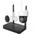 Hikvision Kit de Vigilancia NKS424WBPH de 2 Cámaras IP Bullet/PT WiFi con Grabadora de 4 Canales