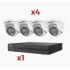 HiLook Kit de Vigilancia HL24TKIT de 4 Cámaras CCTV Torreta con Grabadora de 5 Canales   1