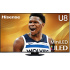 Hisense Smart TV Mini LED ULED 55U8QG 55", 4K Ultra HD, Negro - Imagen adicional 1
