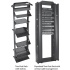Hoffman Rack Abierto de Aluminio 19'', 24U, Negro (sólo Postes)  1