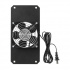 Hoffman Ventilador para Rack EWMF2, Negro