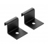 Hoffman Soporte de Pared Vertical para Canaletas, Negro, 2 Piezas  1