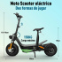 Honey Whale Scooter Discoverer, hasta 55km/h, 3500W, máx. 150kg, Negro  5