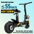 Honey Whale Scooter Discoverer, hasta 55km/h, 3500W, máx. 150kg, Negro  3