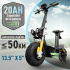 Honey Whale Scooter Discoverer, hasta 55km/h, 3500W, máx. 150kg, Negro  2