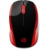 Mouse HP Óptico 200, RF Inalámbrico, 1000DPI, Negro/Rojo