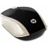 Mouse HP Óptico 200, RF Inalámbrico, 1000DPI, Negro/Oro  2