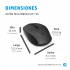 Mouse Ergonómico HP Óptico 150, Inalámbrico, USB-A, 1600DPI, Negro - Imagen adicional 6