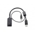 HPE Cable KVM AF654A, USB Macho -  Display Port Macho, Negro  1
