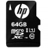 Memoria Flash HP HFUD064-1U1, 64GB MicroSD UHS-I Clase 10, con Adaptador  1