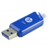 Memoria USB HP X755W, 32GB, USB 3.1, Azul/Blanco  3