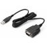 HP Cable USB A Macho - RS-232 Macho, Negro  1