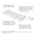 Kit de Teclado y Mouse HP C2710, RF Inalámbrico, Blanco  3