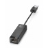 HP Adaptador LAN USB 3.0 Macho - RJ-45 Hembra, Negro