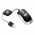 Mouse HP Ultra Mini Optico USB, Negro/Plata