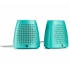 HP Bocinas para Computadora S3100, Alámbrico, 2.4W RMS, Turquesa  1