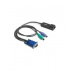 HPE Cable KVM VGA + 2x PS/2 - CAT5, Negro