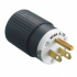 Hubbell Clavija, 15A, 125V, Nema 5-15P, Negro  7