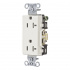 Hubbell Tomacorriente HUB-DR20-WHI-TR, 1 Enchufes, 125V, 20A, Blanco - Imagen adicional 2