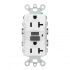 Hubbell Tomacorriente HUB-GFS-G5362-W, 2 Enchufes, 125V, 20A, Blanco - Imagen adicional 1