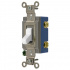 Hubbell Apagador de Palanca HUB-HBL-1201-W, 120 - 277V, 15A, Blanco