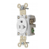 Hubbell Tomacorriente HUB-HBL-5361-W, 1 Enchufes, 125V, 20A, Blanco
