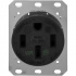 Hubbell Tomacorriente HUB-HBL-9450A, 1 Enchufes, 127 - 250V, 50A, Negro - Imagen adicional 1