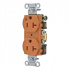 Hubbell Tomacorriente IG5352, 2 Enchufes, 125V, 20A, Naranja