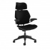 Humanscale Silla Freedom con Reposacabezas, Brazos Ajustables, Tapiz en Tela, Grafito - Imagen adicional 1