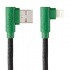 Hune Cable USB A Macho - Lightning USB Macho, 1.2 Metros, Verde  1