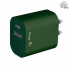 Hune Cargador de Pared Hurón, 10W, 1x USB-A, 1x USB-C, Verde  1