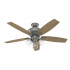 Hunter Ventilador de Techo Darlington, 52", Plata/Madera  1