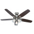 Hunter Ventilador de Techo Builder Plus, 3 Velocidades, 52", Café  1
