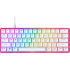 Teclado Gamer HyperX HyperX Alloy Origins 60 LED RGB 60%, Teclado Mecánico, HyperX Red, Alámbrico, USB, Rosa, Inglés   1