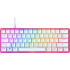 Teclado Gamer HyperX HyperX Alloy Origins 60 LED RGB 60%, Teclado Mecánico, HyperX Red, Alámbrico, USB, Rosa, Inglés   2