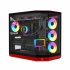 Gabinete Hyte Y50 RGB, Midi-Tower, ATX/EATX/Micro-ATX/Mini-ITX, USB 3.0, sin Fuente, 4 Ventiladores Instalados, Negro/Rojo - Imagen adicional 1