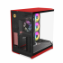 Gabinete Hyte Y50 RGB, Midi-Tower, ATX/EATX/Micro-ATX/Mini-ITX, USB 3.0, sin Fuente, 4 Ventiladores Instalados, Negro/Rojo - Imagen adicional 2